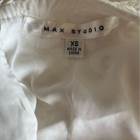 Max Studio 2 Tone Lace Dress Ivory/Ecru size XS - Picture 9 of 10